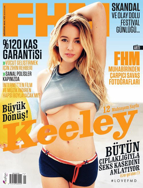 Keeley Hazell featured on the FHM Turkey cover from August 2012