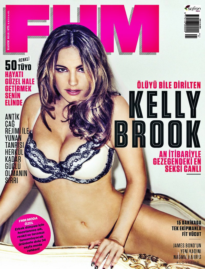 Kelly Brook featured on the FHM Turkey cover from November 2012