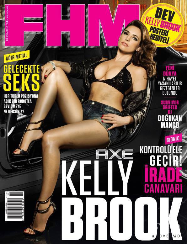 Kelly Brook featured on the FHM Turkey cover from September 2013