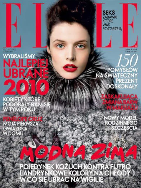 Charon Cooijmans featured on the Elle Poland cover from December 2010