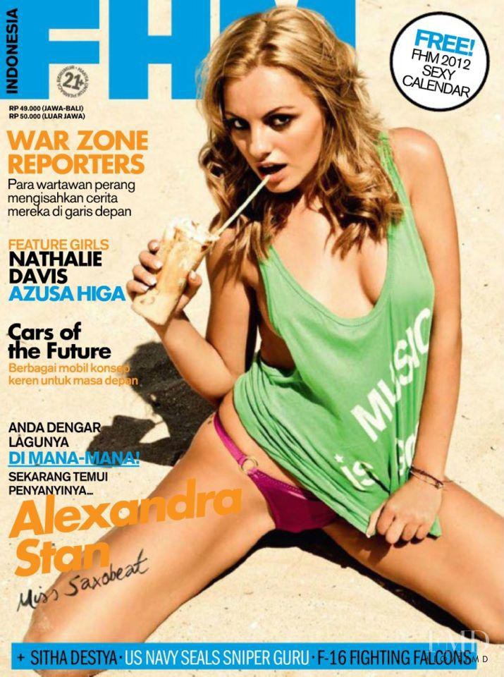 Alexandra Stan featured on the FHM Indonesia cover from January 2012