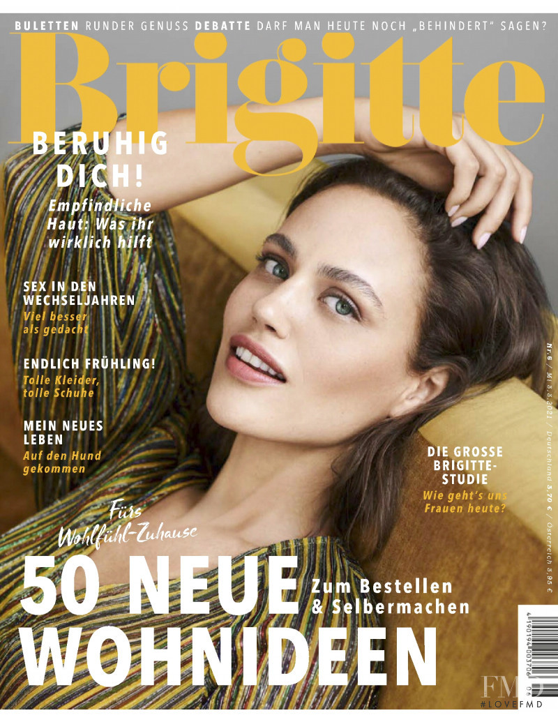 Lisa Akesson featured on the Brigitte cover from March 2021