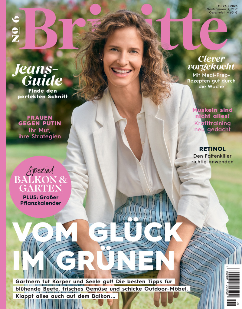 Clara Mas featured on the Brigitte cover from February 2025