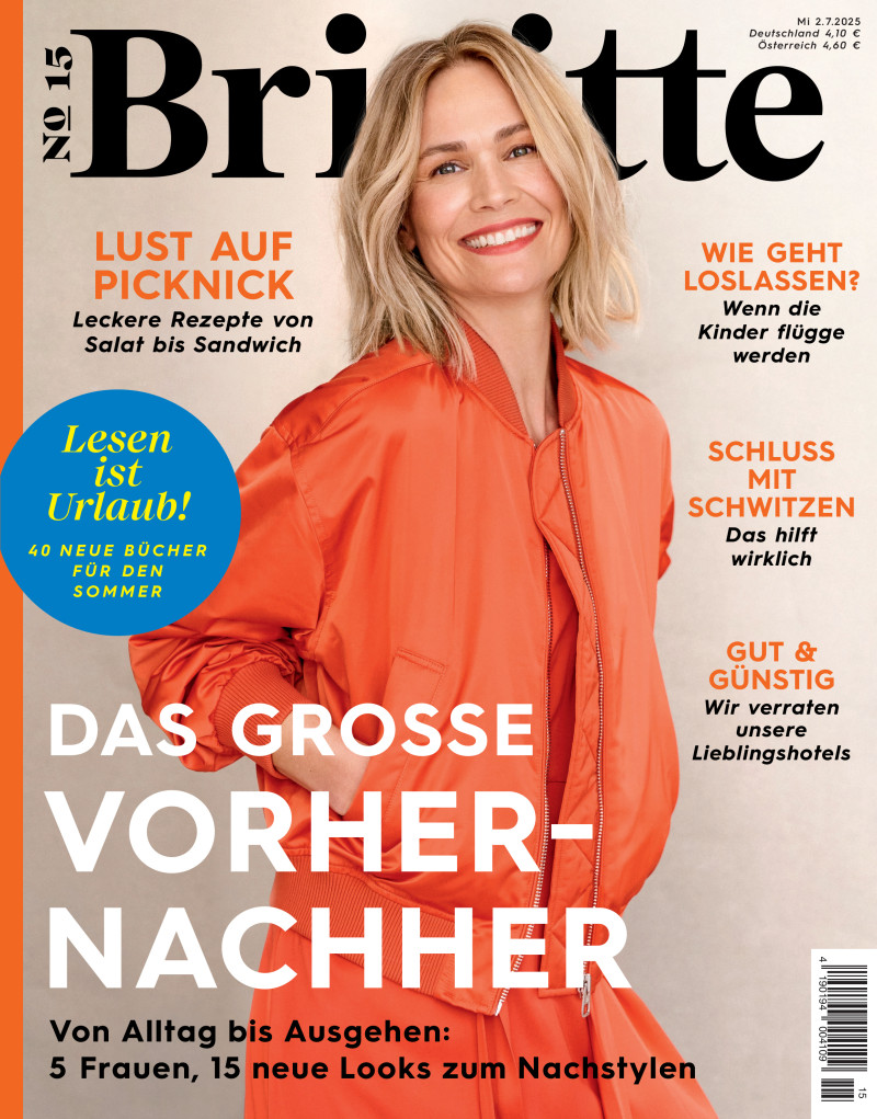 Christine Beutmann featured on the Brigitte cover from July 2025