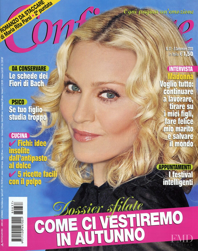 Madonna featured on the Confidenze tra amiche cover from September 2008