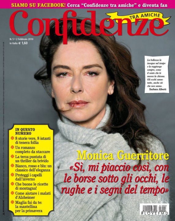 Monica Guerritore featured on the Confidenze tra amiche cover from February 2010