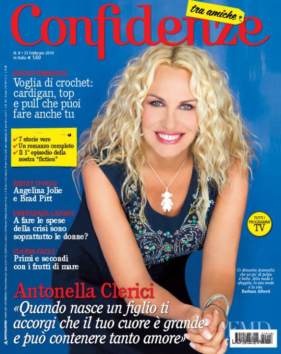 Antonella Clerici featured on the Confidenze tra amiche cover from February 2010