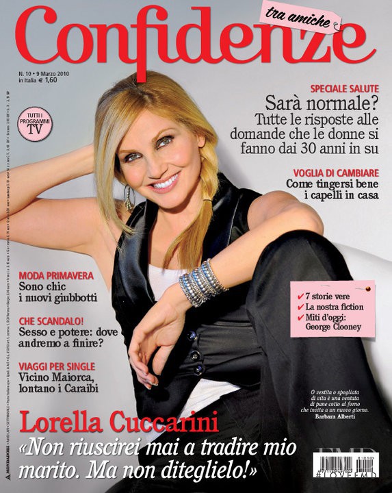 Lorella Cuccarini featured on the Confidenze tra amiche cover from March 2010