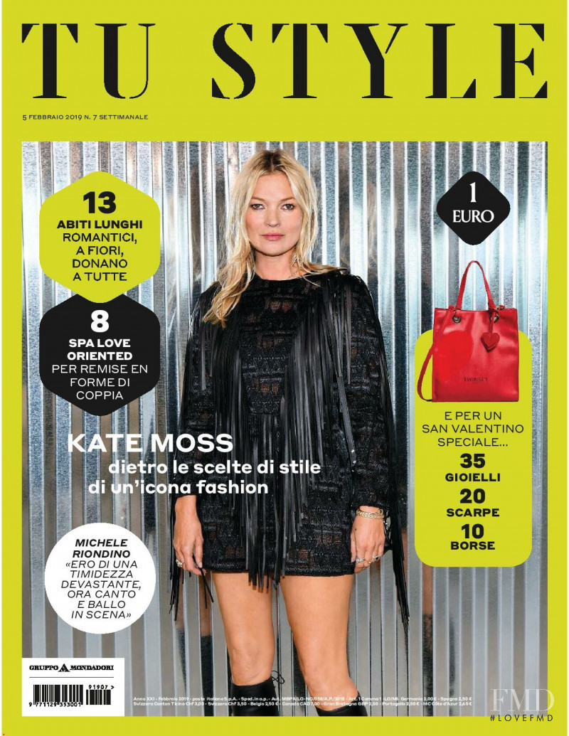 Kate Moss featured on the TU Style cover from February 2019