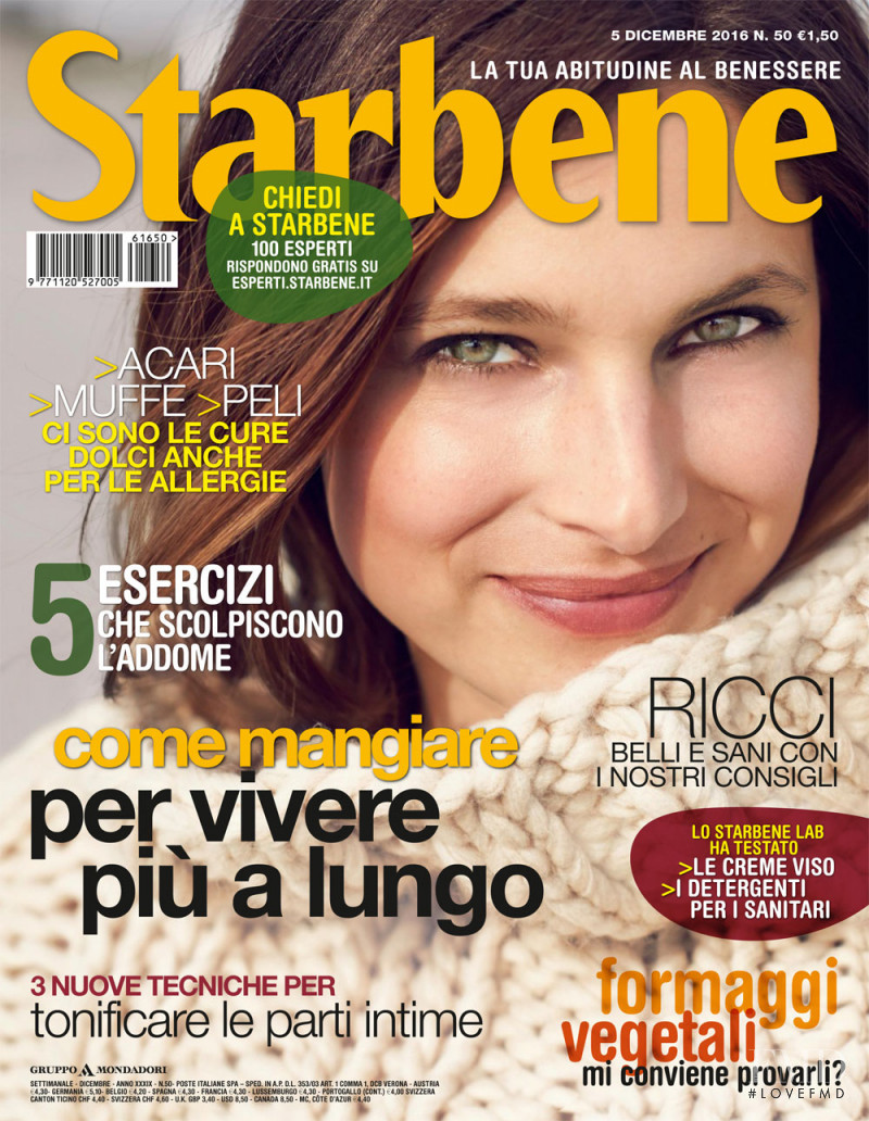  featured on the Starbene cover from December 2016