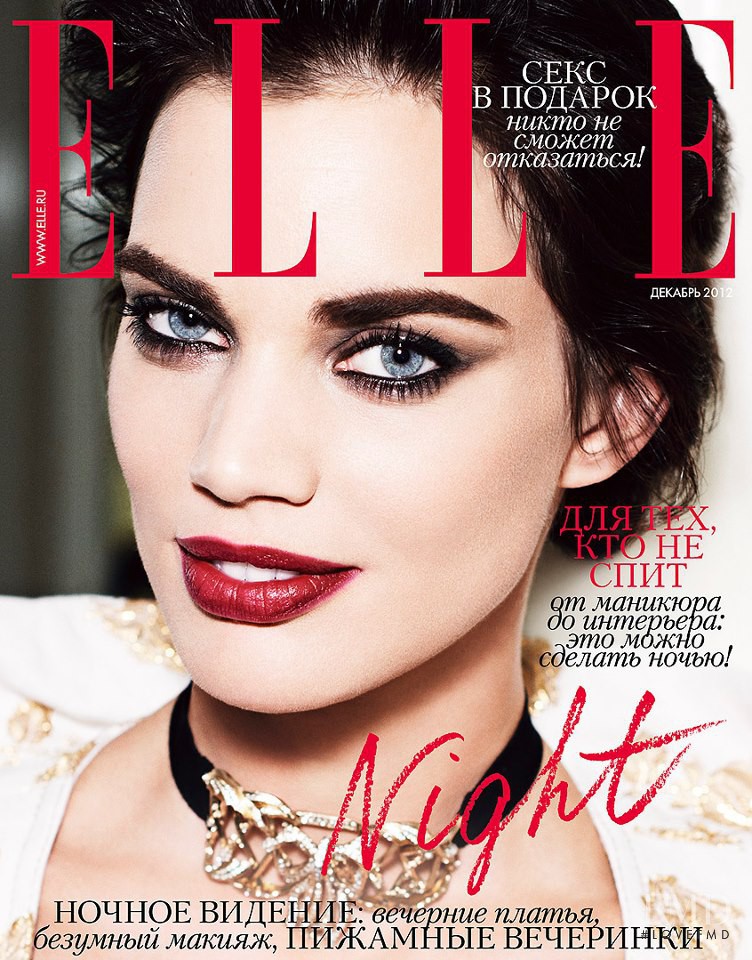Rianne ten Haken featured on the Elle Russia cover from December 2012