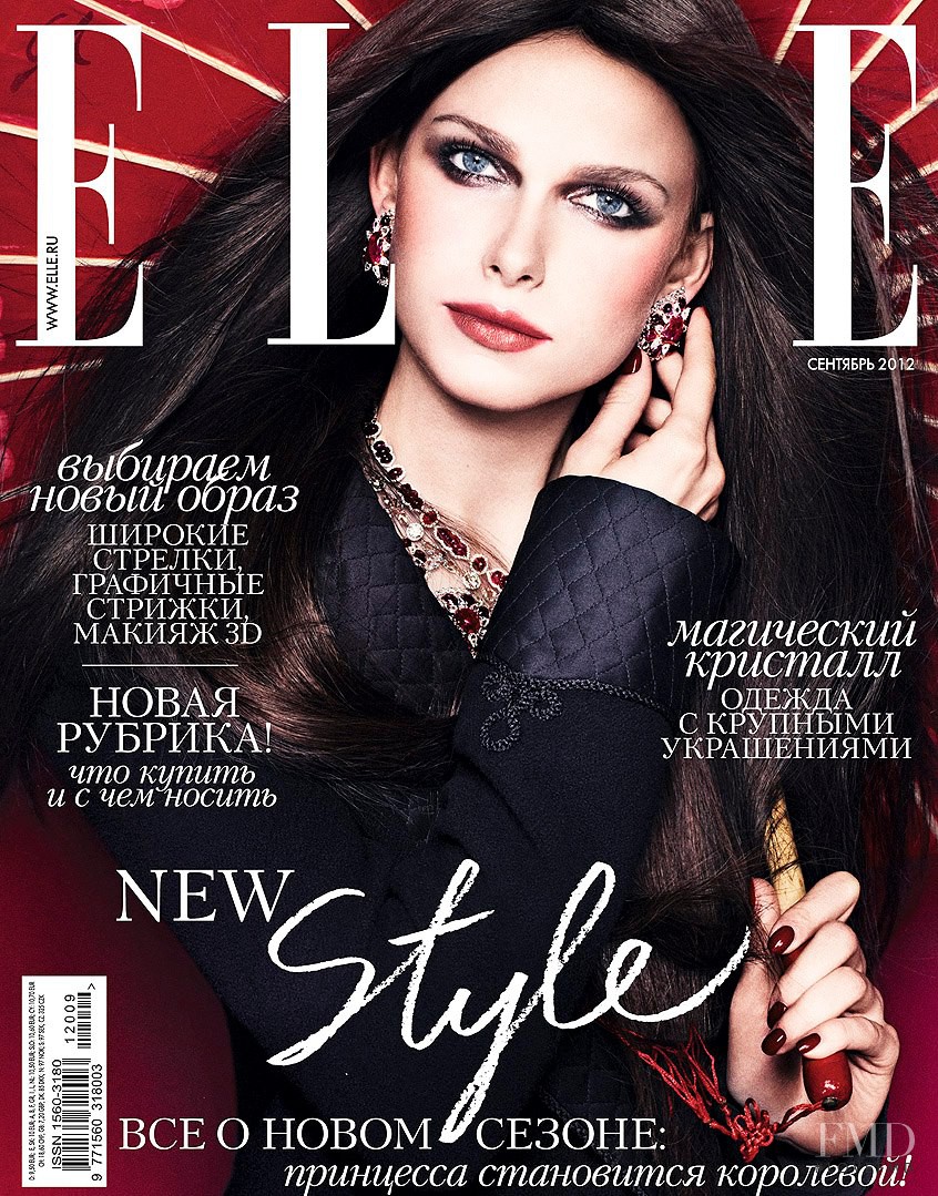 Cover of Elle Russia with Karolina Mrozkova, September 2012 (ID:15378 ...