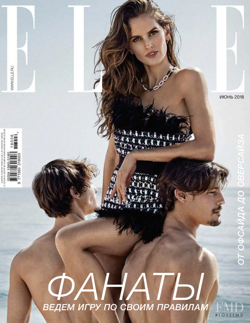 Izabel Goulart featured on the Elle Russia cover from June 2018