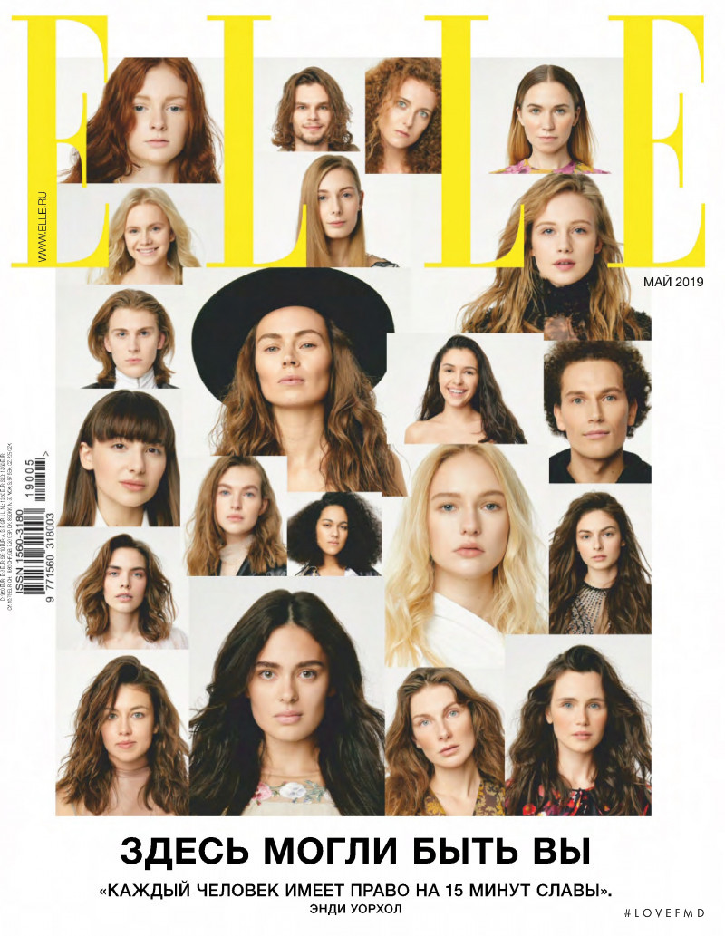  featured on the Elle Russia cover from May 2019