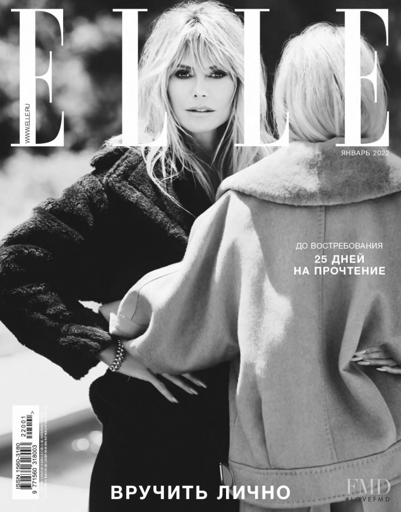 Heidi Klum, Leni Olumi Klum featured on the Harper\'s Bazaar Russia cover from January 2022