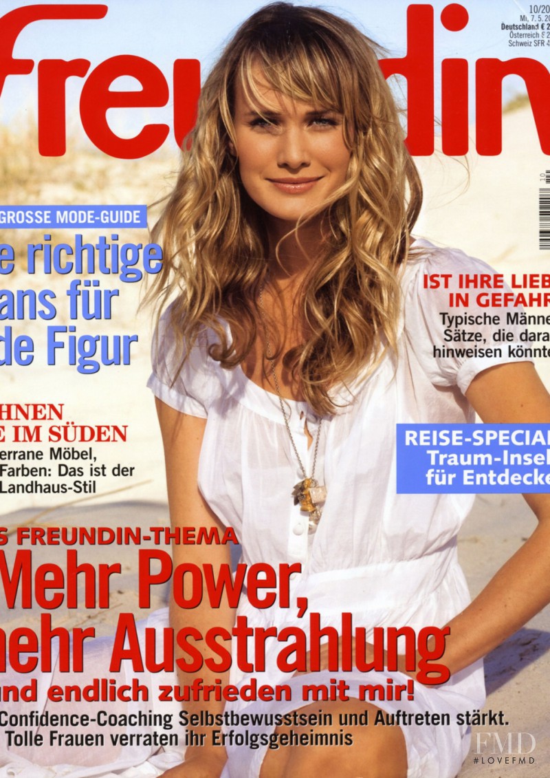 Nikki Lupton featured on the freundin cover from May 2008