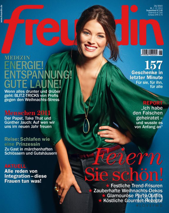  featured on the freundin cover from December 2010