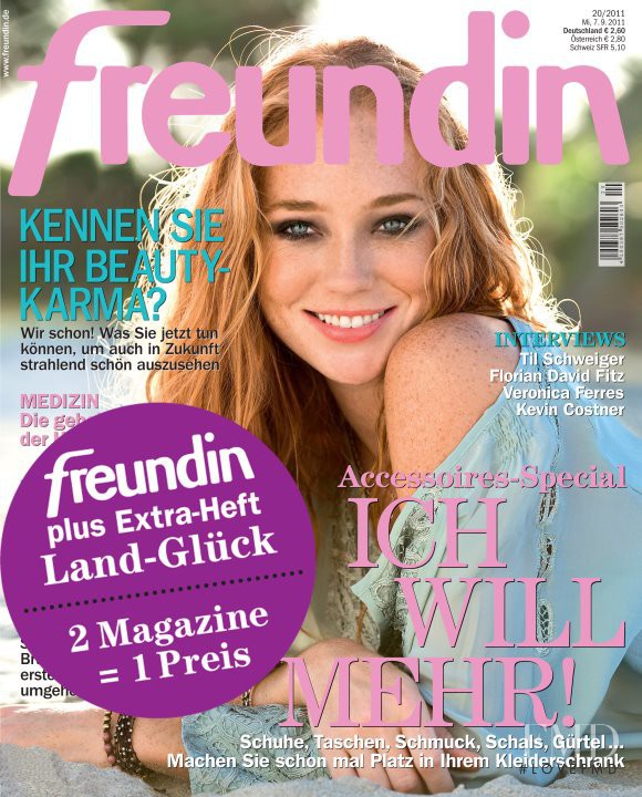  featured on the freundin cover from September 2011