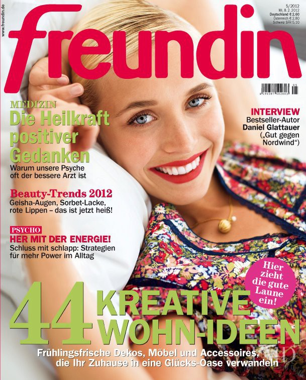  featured on the freundin cover from February 2012