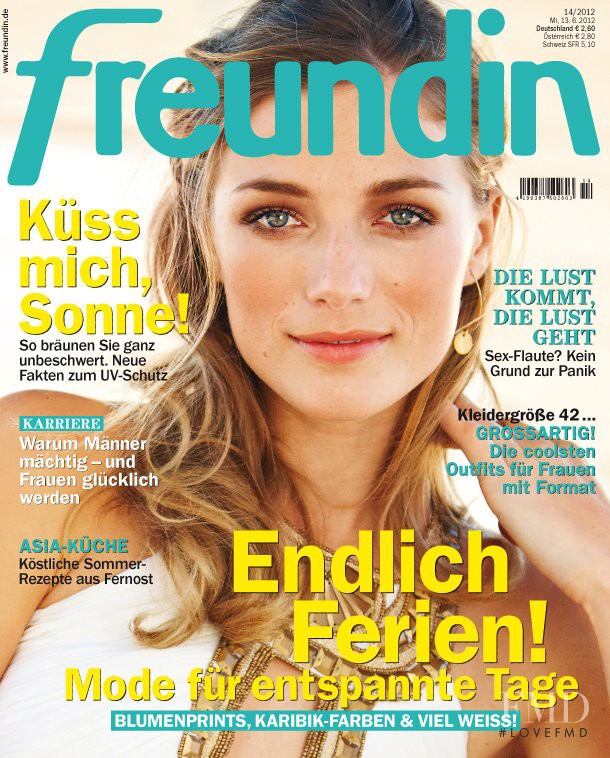  featured on the freundin cover from June 2012