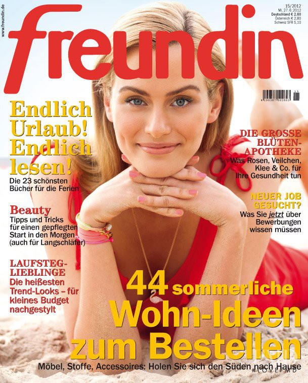  featured on the freundin cover from June 2012