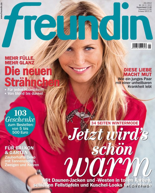  featured on the freundin cover from November 2012