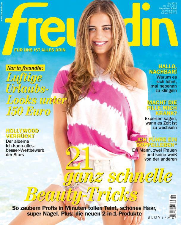  featured on the freundin cover from June 2013