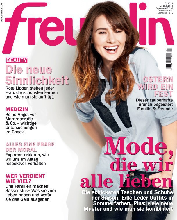  featured on the freundin cover from March 2013