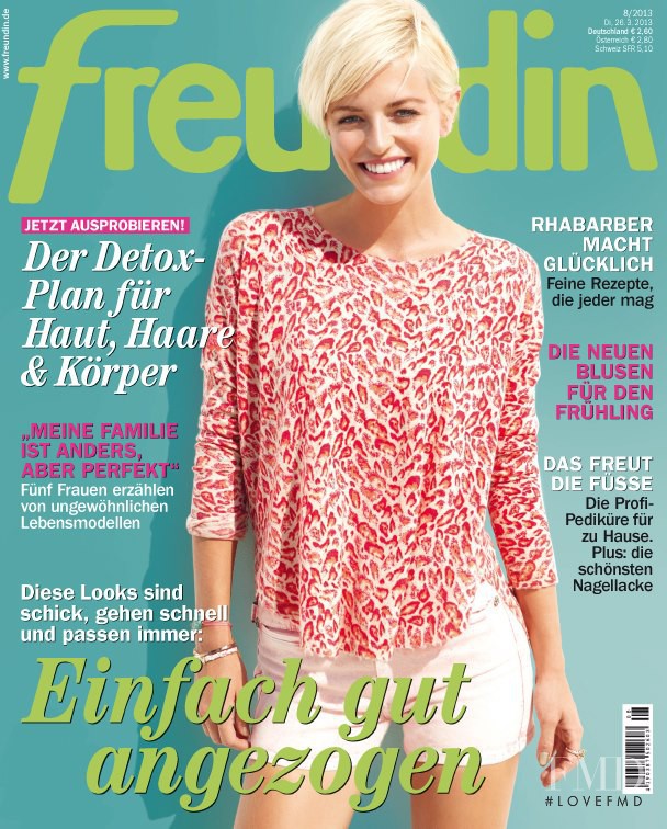  featured on the freundin cover from March 2013