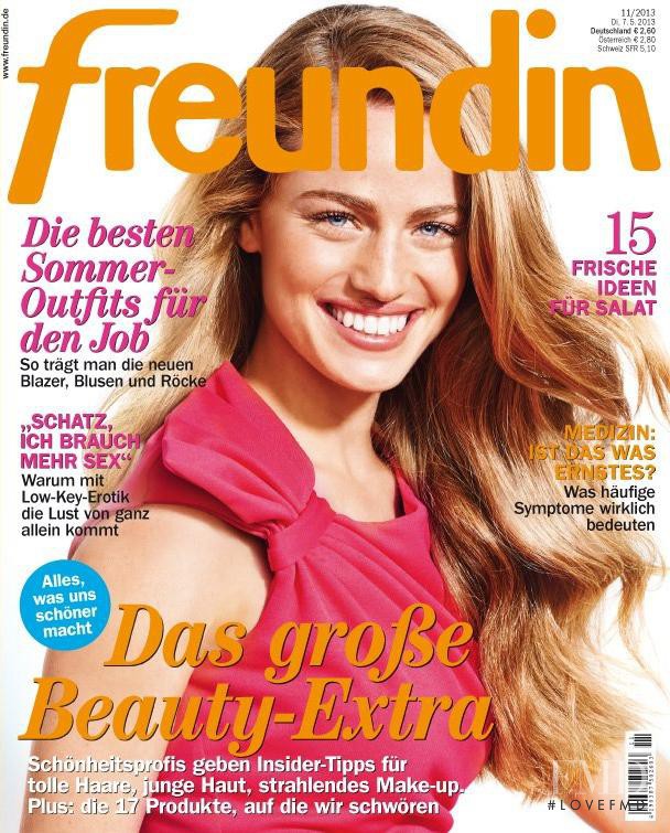 Yaara Benbenishty featured on the freundin cover from May 2013