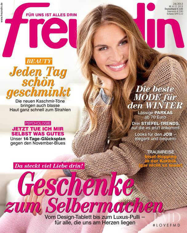 featured on the freundin cover from November 2013
