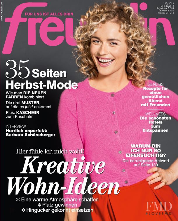  featured on the freundin cover from October 2013