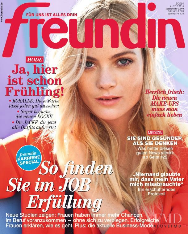  featured on the freundin cover from February 2014