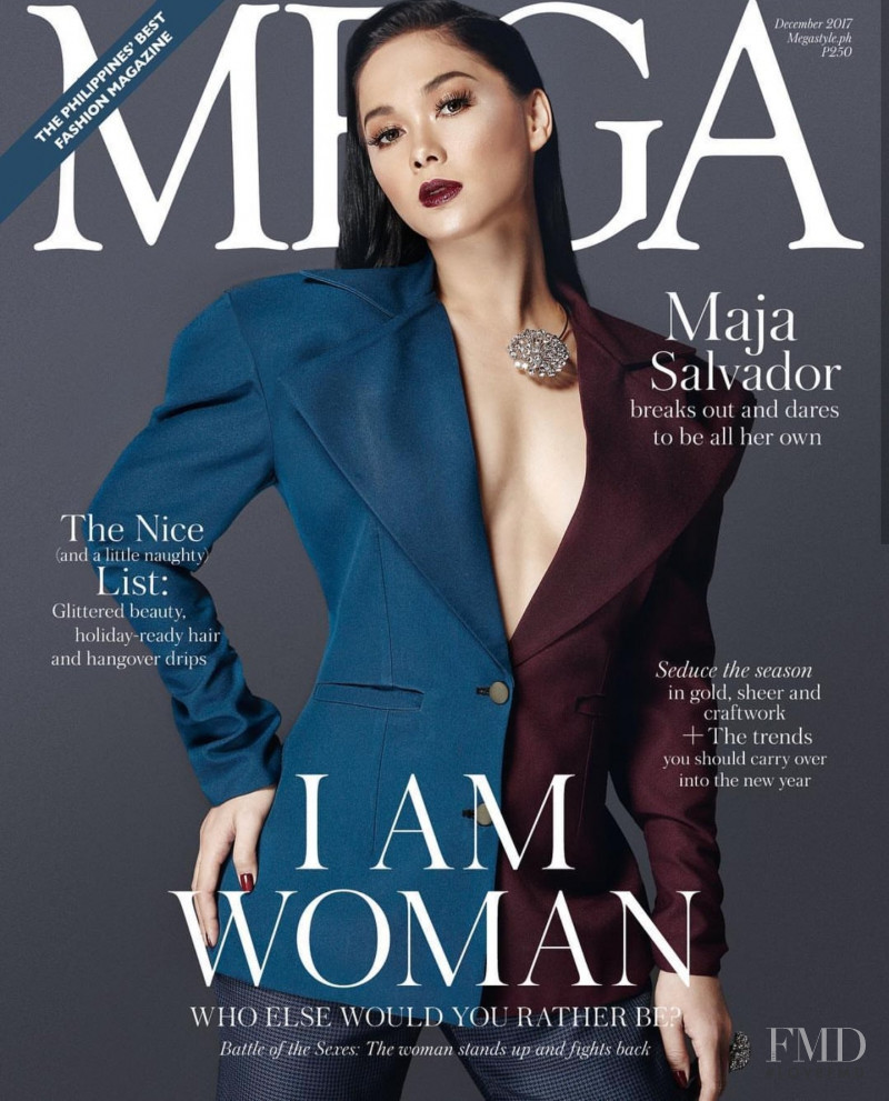 Maja Salvador featured on the MEGA cover from December 2017