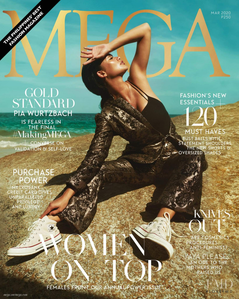 Pia Wurtzbach featured on the MEGA cover from March 2020