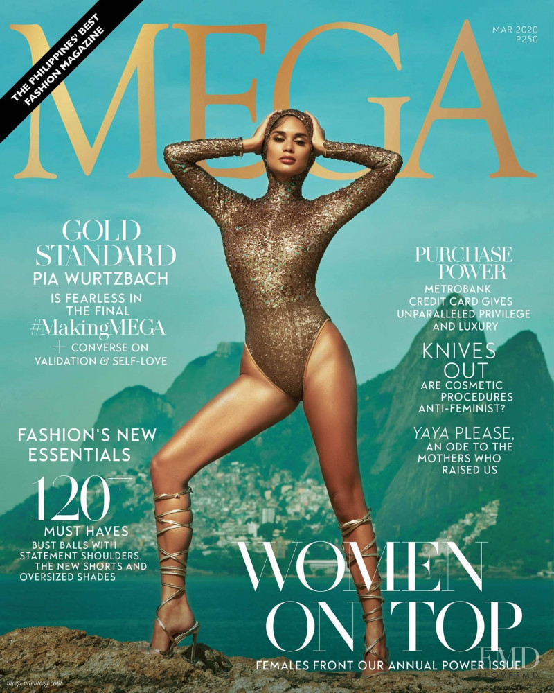 Pia Wurtzbach featured on the MEGA cover from March 2020