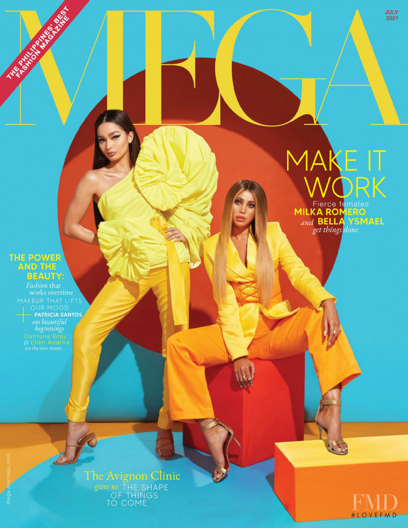 Bella Ysmael & Milka Romero featured on the MEGA cover from July 2021