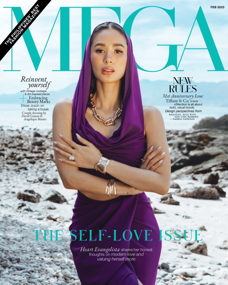 Heart Evangelista featured on the MEGA cover from February 2023