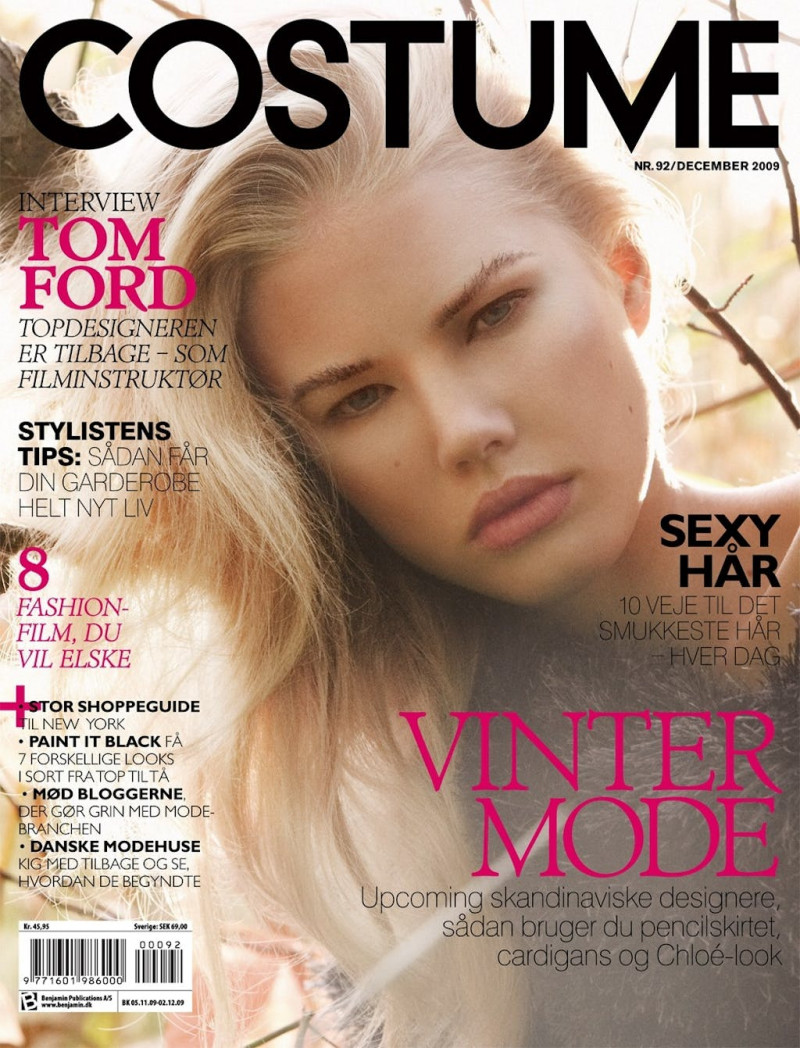 Emilia Nilsson featured on the Costume Denmark cover from December 2009