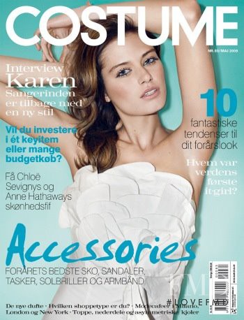 Margarita Lazo featured on the Costume Denmark cover from May 2009