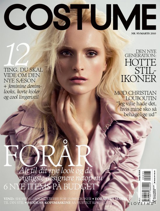 Lotte Tuinstra featured on the Costume Denmark cover from March 2010