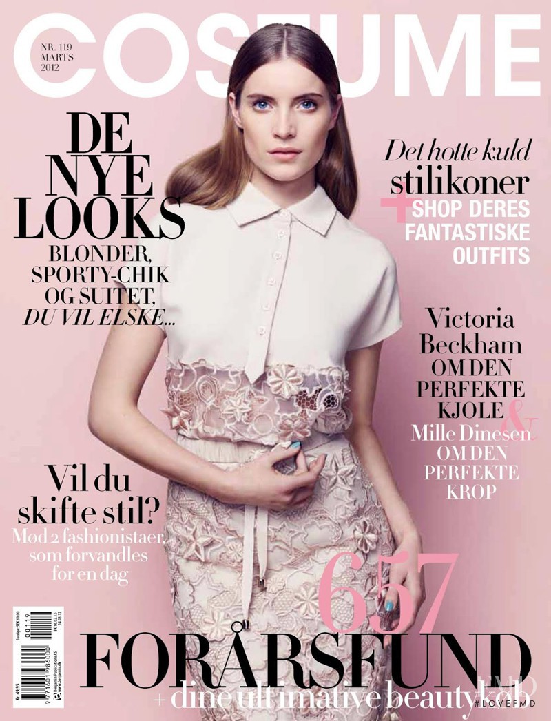 Adrianna Grzadziel featured on the Costume Denmark cover from March 2012