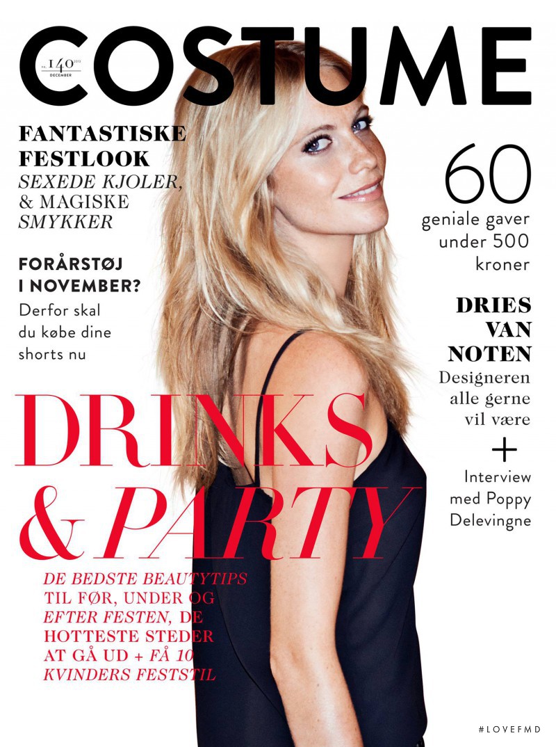 Poppy Delevingne featured on the Costume Denmark cover from December 2013