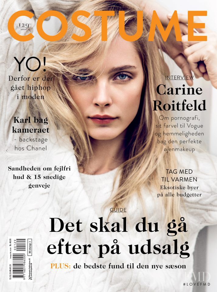 Jules Mordovets featured on the Costume Denmark cover from January 2013