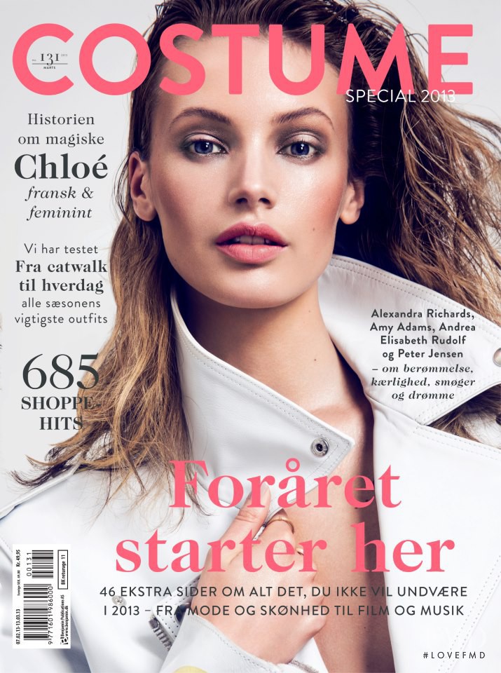 Mona Johannesson featured on the Costume Denmark cover from March 2013