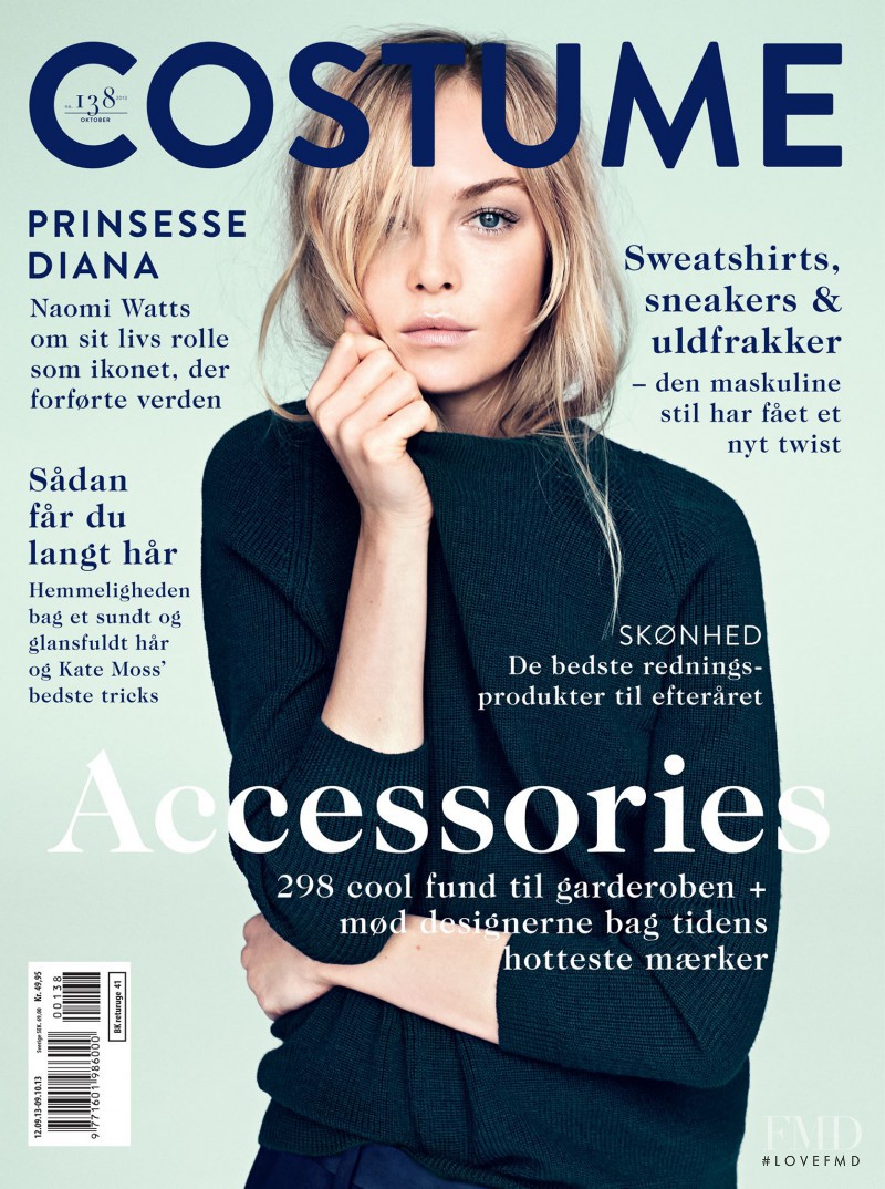 Siri Tollerod featured on the Costume Denmark cover from October 2013