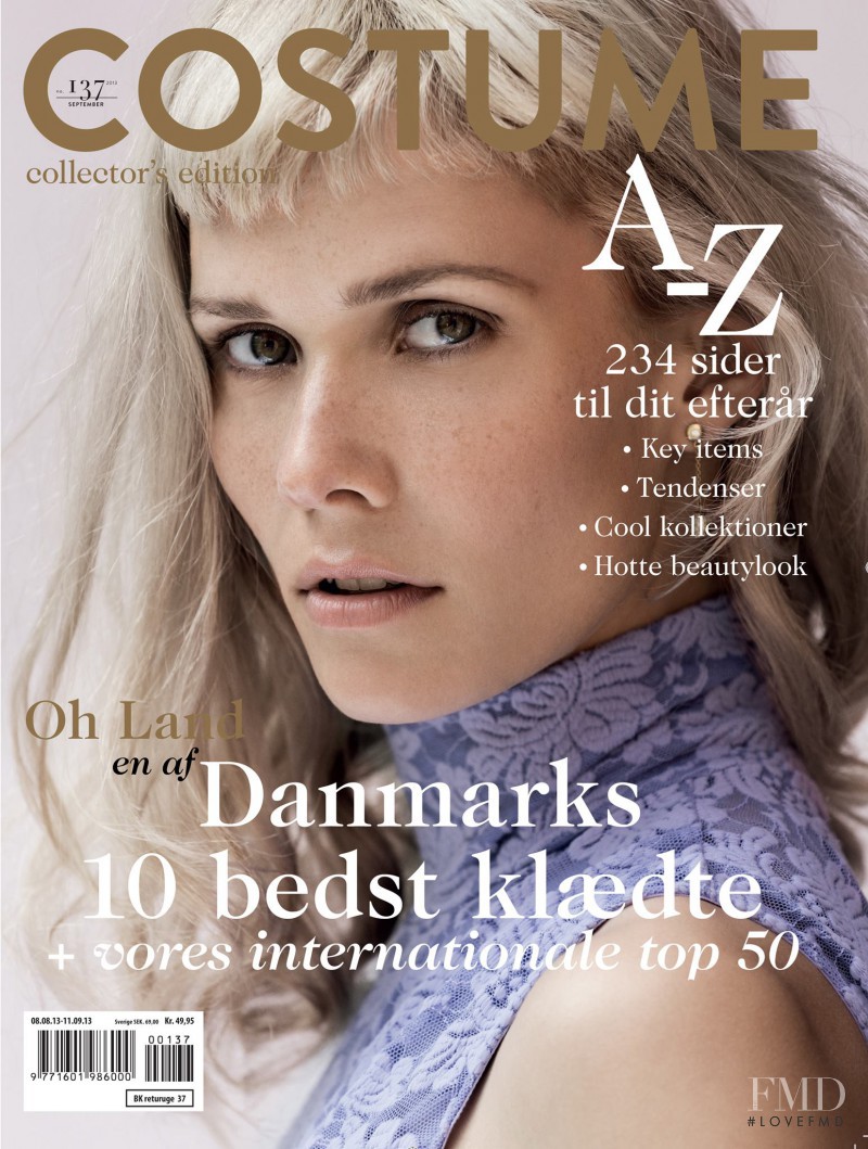 Oh Land featured on the Costume Denmark cover from September 2013