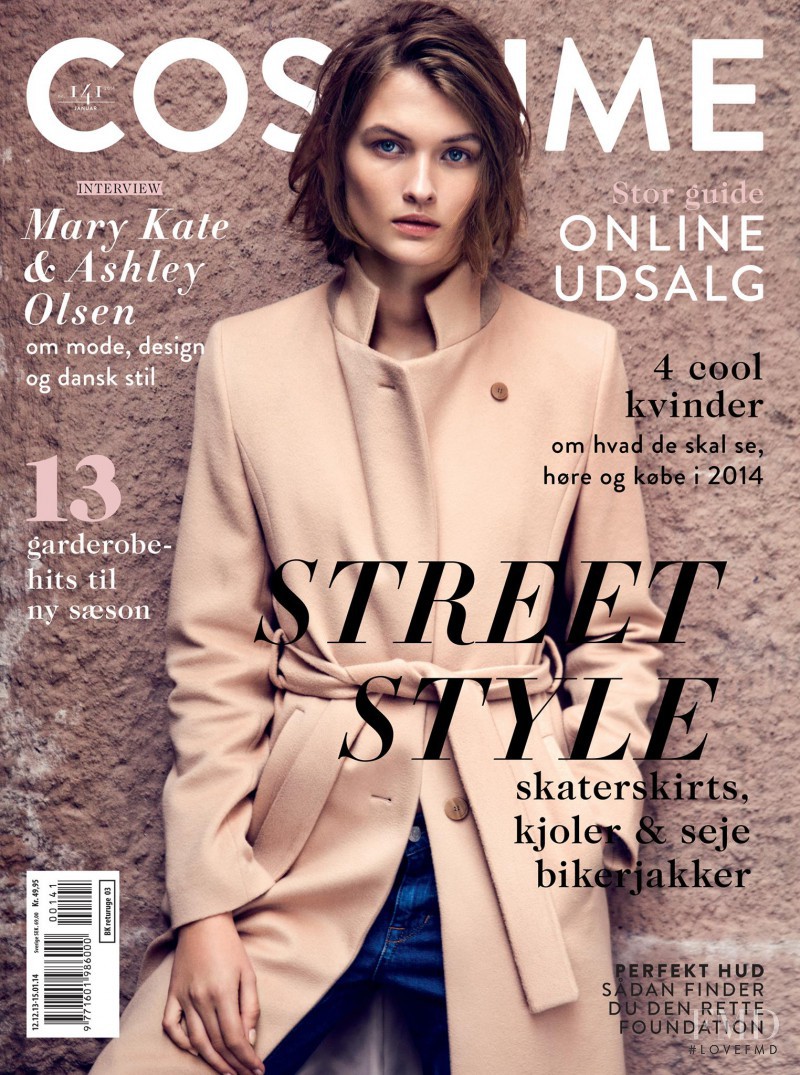 Lara Mullen featured on the Costume Denmark cover from January 2014