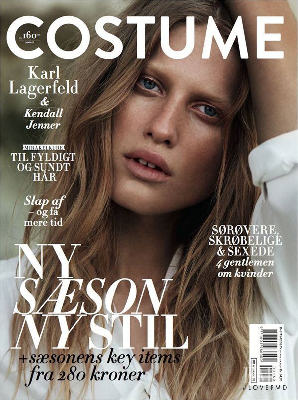 Laura Julie Schwab Holm featured on the Costume Denmark cover from August 2015