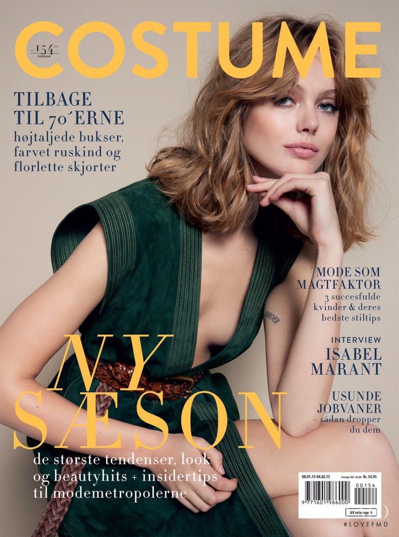 Frida Gustavsson featured on the Costume Denmark cover from February 2015